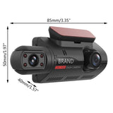 1440P HD 360° Dual Camera Full HD Night Vision Car Dash Camera