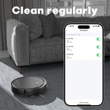 Robot Vacuum And Mop, 3 In 1 Combo Cleaner For Home With Pet Hair And Hard Floor, 5000Pa Suction, 120 Mins Run Time,Self-Charging,Super Thin Body